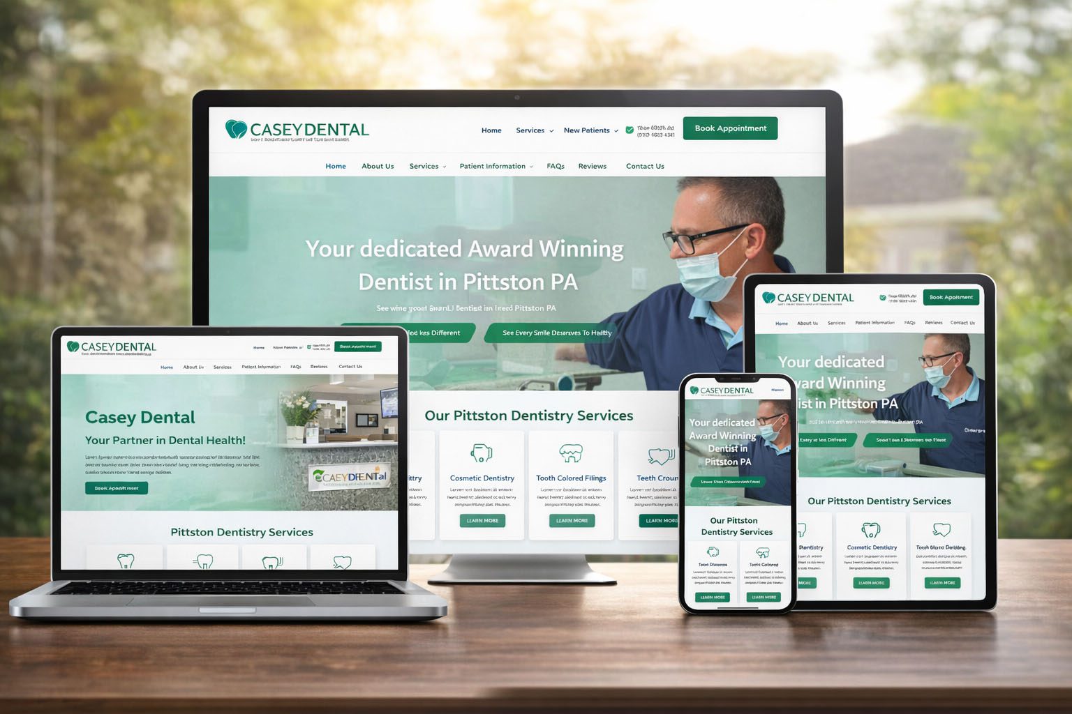 Casey Dental website on multiple devices copy