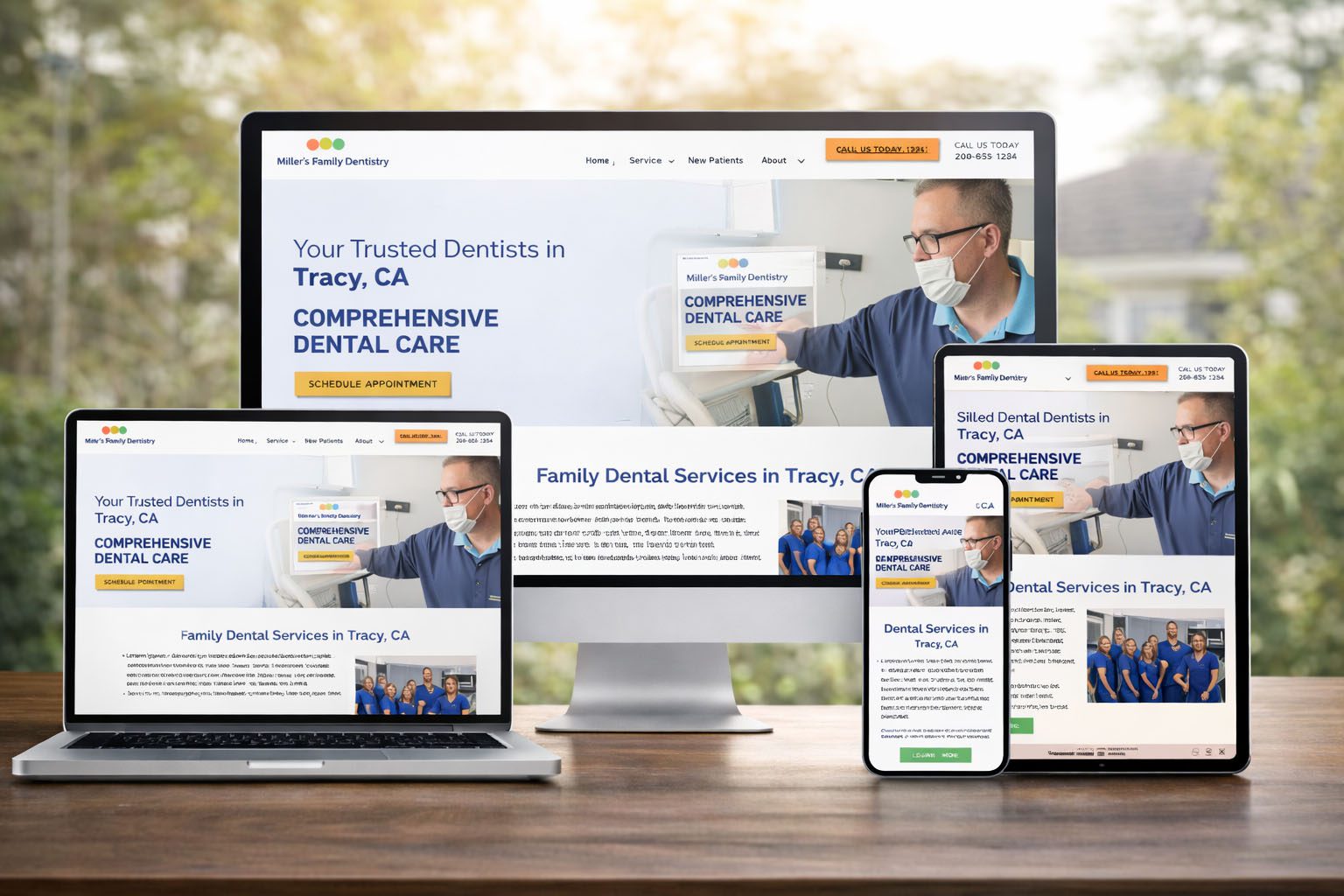 Miller's Family Dentistry across devices copy