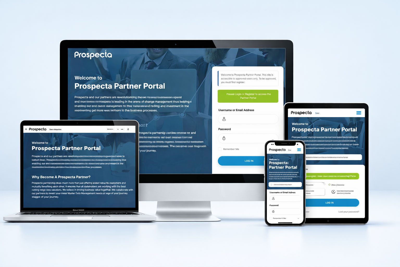 Prospecta Partner Portal across devices copy