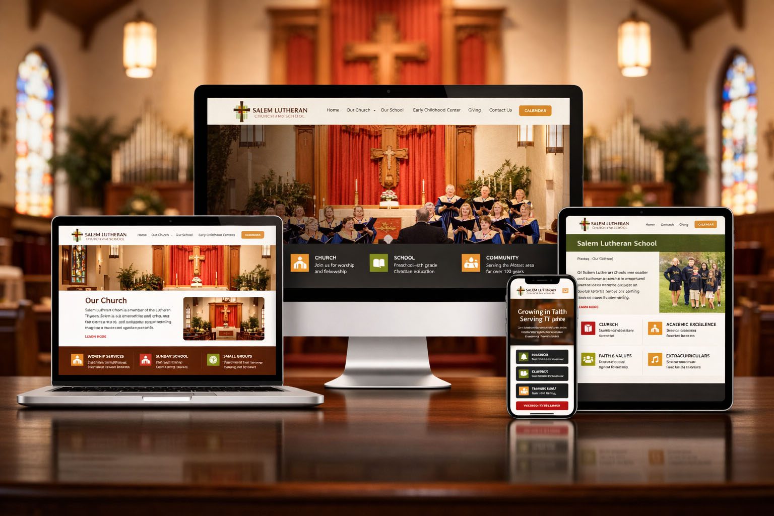 Salem Lutheran Church website display copy